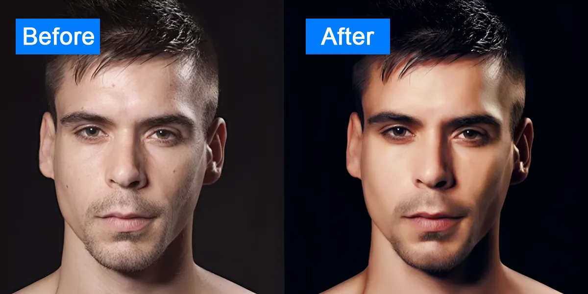 Retouche de photos pour une personne réelle