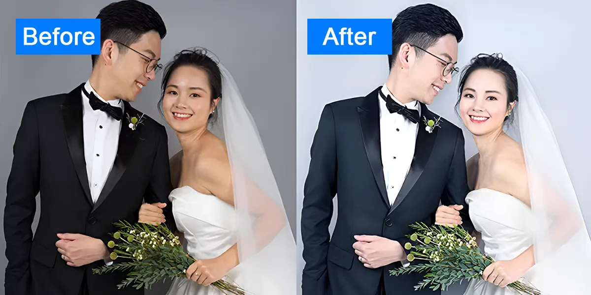 Retouche de photos pour une personne réelle