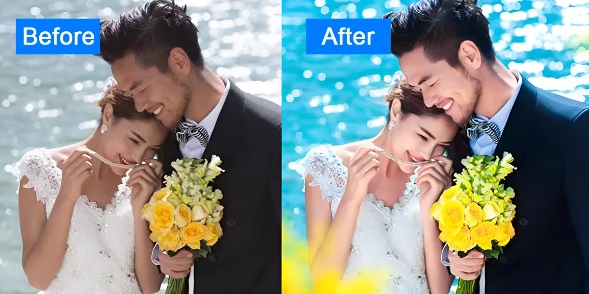 Retouche de photos pour une personne réelle